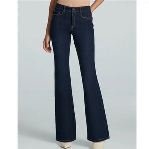 COMMANDO DO IT ALL DENIM Five Pocket Mid-Rise Flare Dark Indigo SZ M